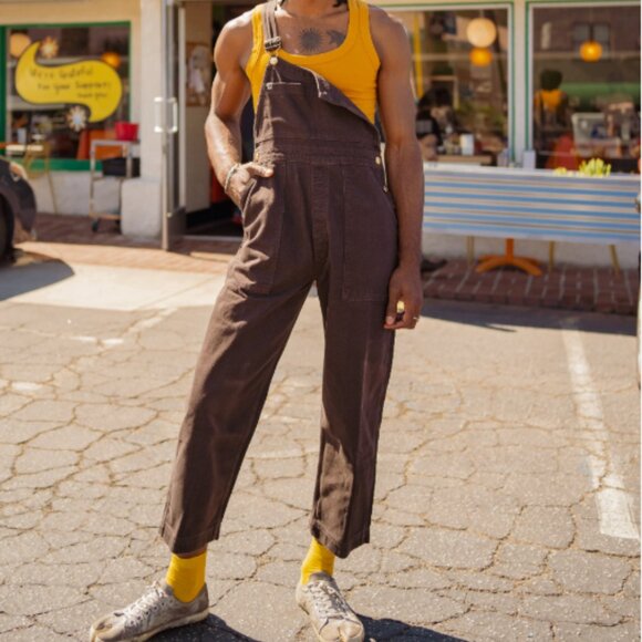 Big Bud Press Expresso Brown Original Overalls Size M - Picture 1 of 2